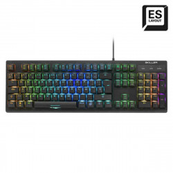 Teclado Gaming Sharkoon 4044951030873 Negro Qwerty Español