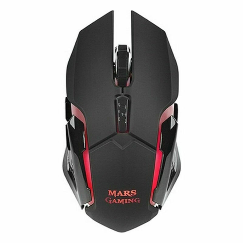 Ratón Gaming con LED Mars Gaming MMW 3200 dpi Negro