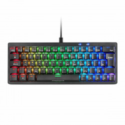 Teclado Gaming Mars Gaming MKMINIPROBRES Negro Qwerty US