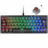 Teclado Gaming Mars Gaming MKMINIPROBRES Negro Qwerty US