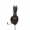 Auriculares con Micrófono Gaming KSIX Drakkar USB LED Negro Rojo