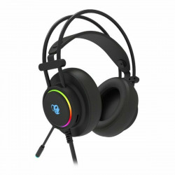 Auriculares con Micrófono CoolBox DeepLighting Negro