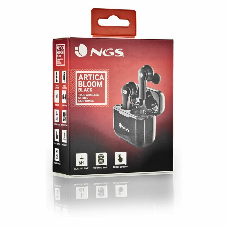 Auriculares Bluetooth NGS ARTICABLOOMBLACK Negro