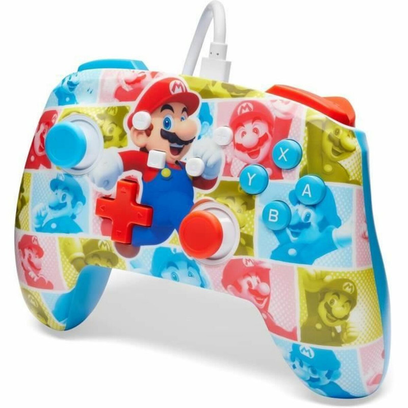 Mando Gaming Powera Mario Hero Reel rouge Nintendo Switch