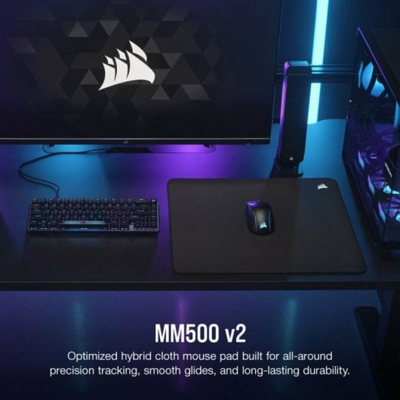 Alfombrilla Gaming Corsair MM500 v2 Negro 45 x 40 cm