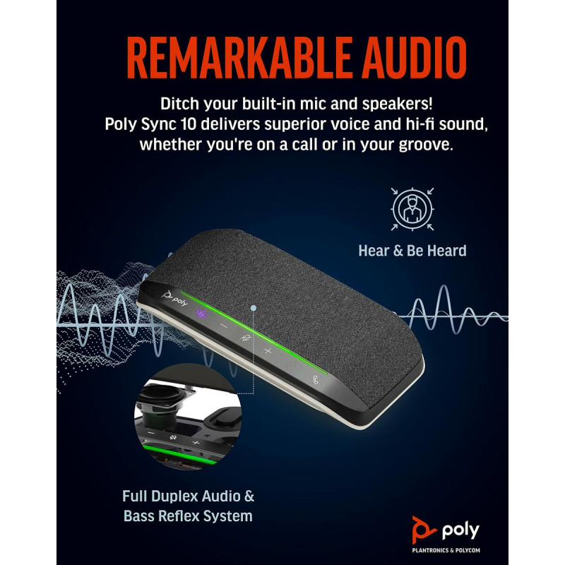 Altavoz Bluetooth Portátil Poly 77P34AA