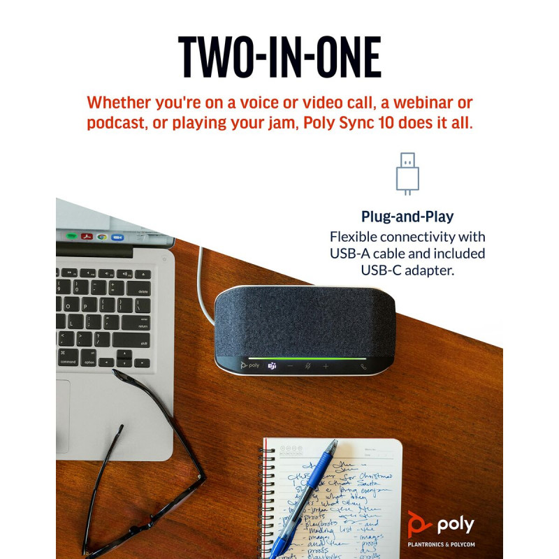 Altavoz Bluetooth Portátil Poly 77P34AA