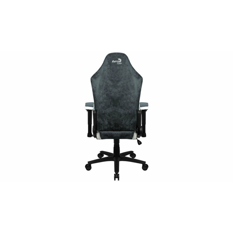 Silla Gaming Aerocool Crown AeroSuede Azul Negro Acero