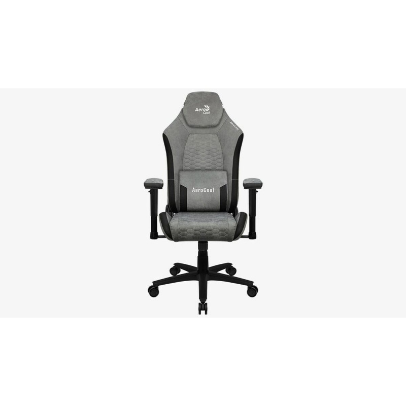 Silla Gaming Aerocool Crown AeroSuede Negro Gris