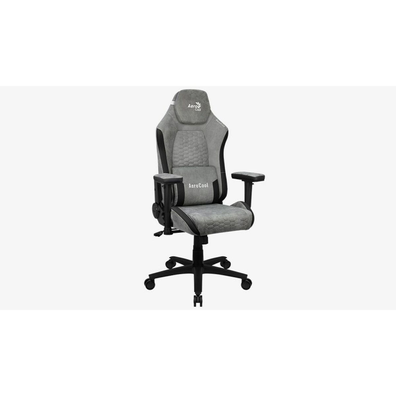 Silla Gaming Aerocool Crown AeroSuede Negro Gris