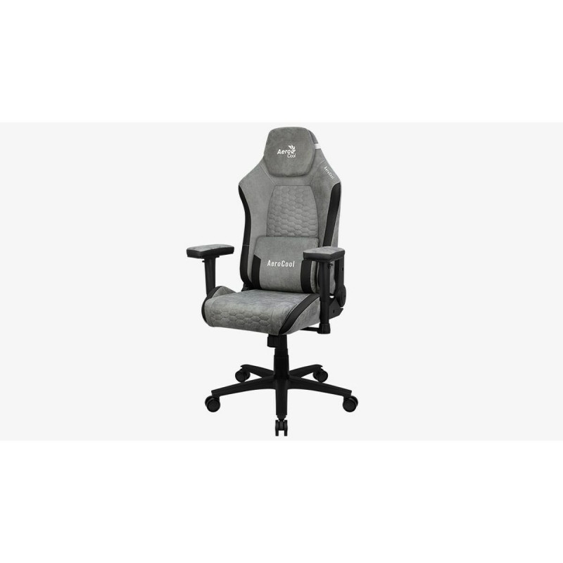 Silla Gaming Aerocool Crown AeroSuede Negro Gris