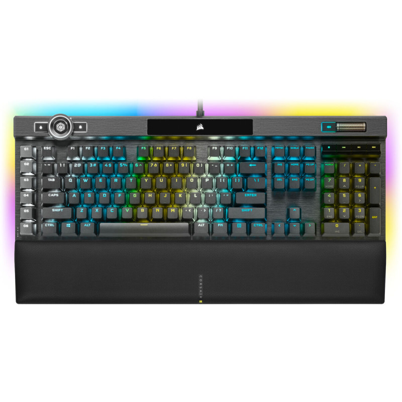 Teclado Gaming Corsair K100 RGB Optical-Mechanical Gaming Qwerty Español