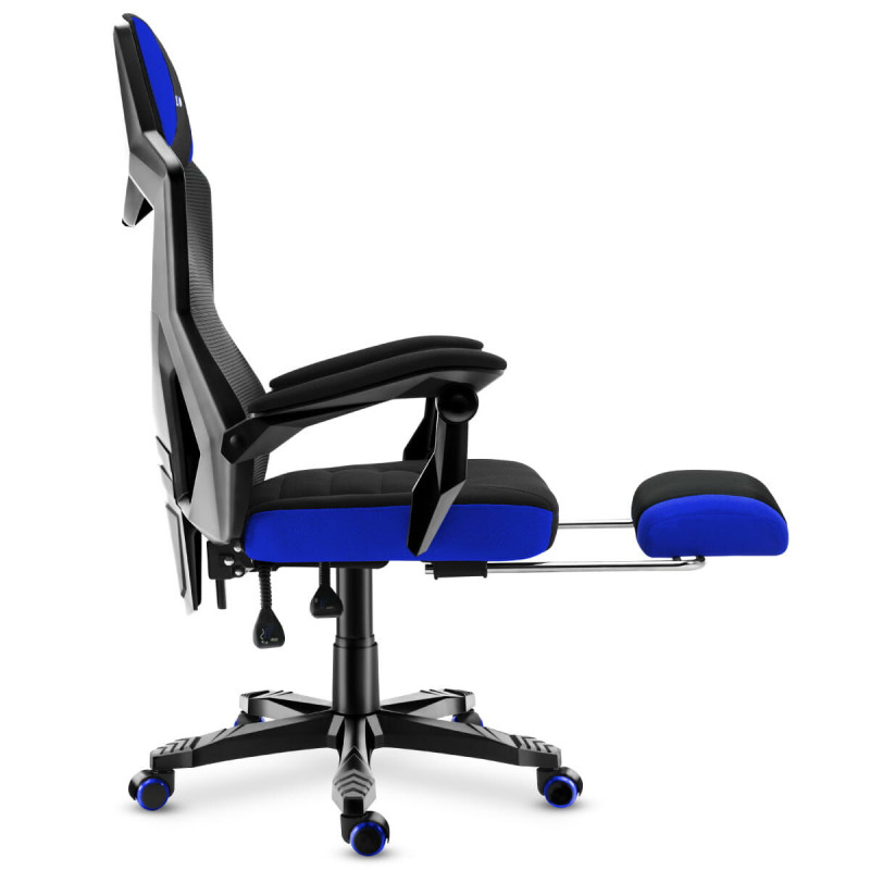 Silla Gaming Huzaro Combat 3.0 Azul Negro Negro/Azul