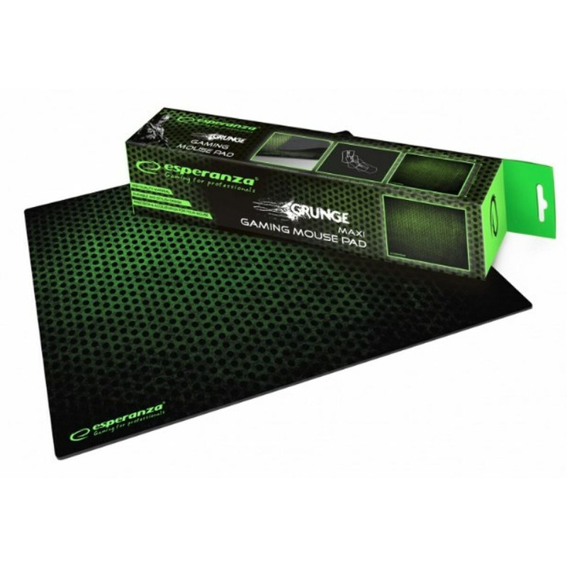 Alfombrilla Antideslizante Esperanza EGP103G Negro Verde Negro/Verde Estampado