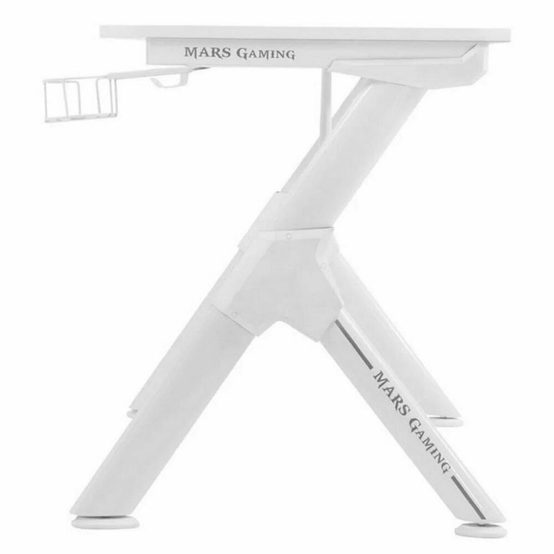 Mesa Mars Gaming MGDXLW Mesa Gaming Ergonómica Blanco Grande Blanco 160 x 60 cm Acero